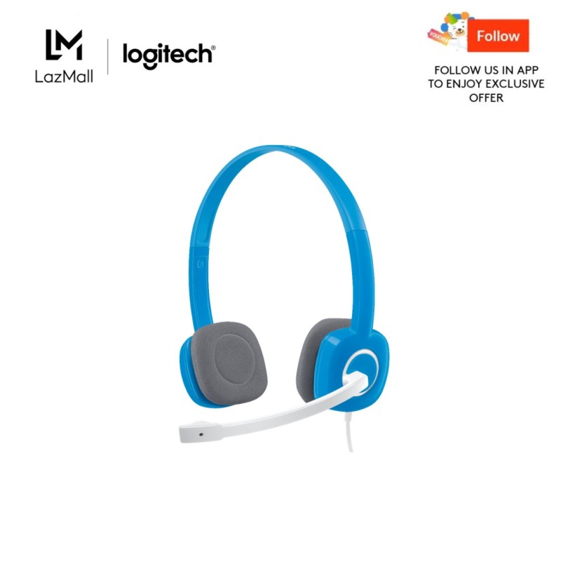 Logitech H150 Sky Blue Stereo Headset Singapore