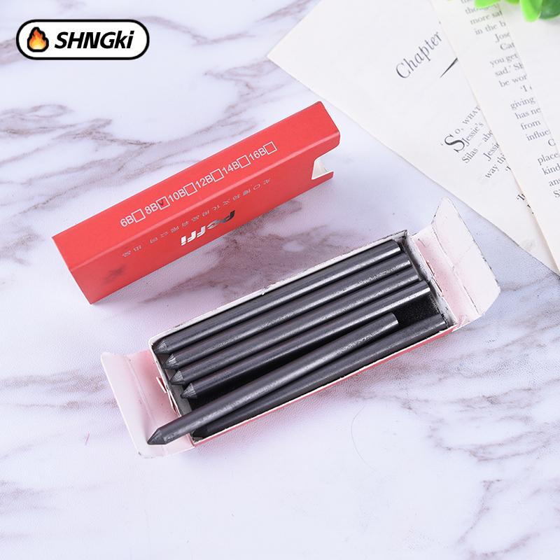 【SHNGki】 5.6mm Mechanical Lead Auto Clutch Pencil Holder Refill HB 2B 4B 6B 8B 6Pcs/1 Box