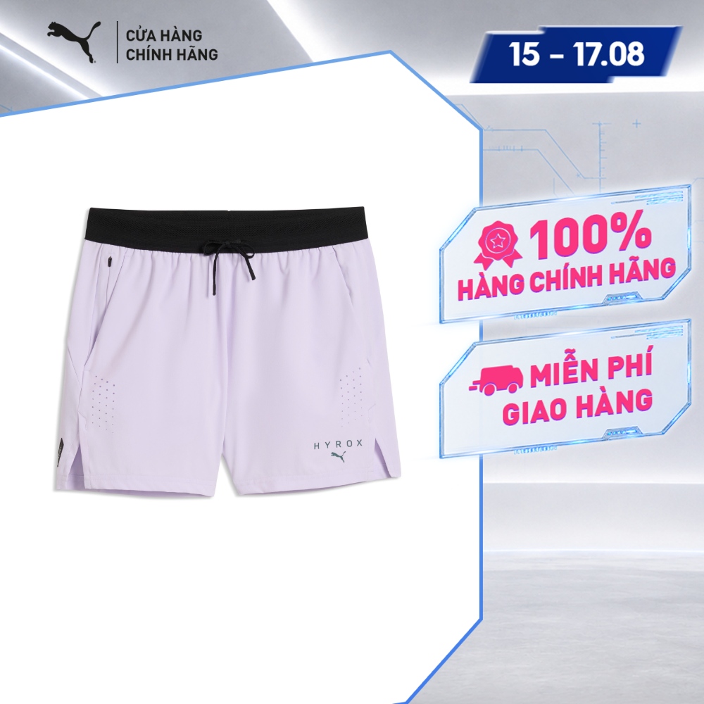 Quần Đùi Thể Thao Tập Luyện PUMA Nam M HYROX PWRMODE 5 SHORT Light Lavender Màu Tím