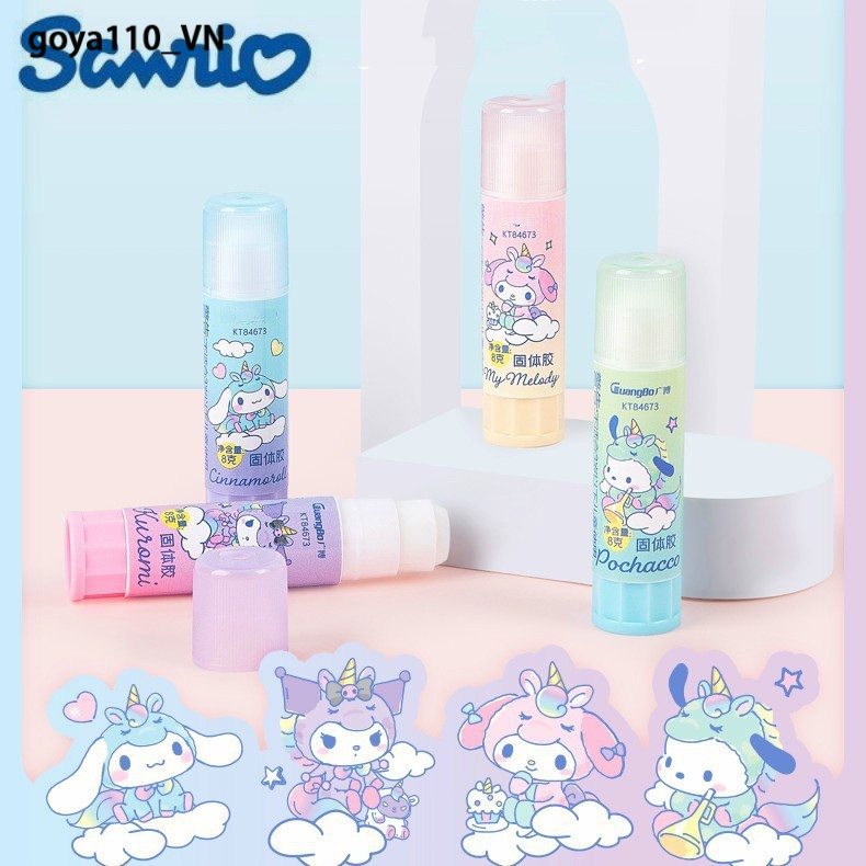 goya110 Sanrio unicorn keo rắn phim hoạt hình keo dán văn phòng trường văn phòng phẩm