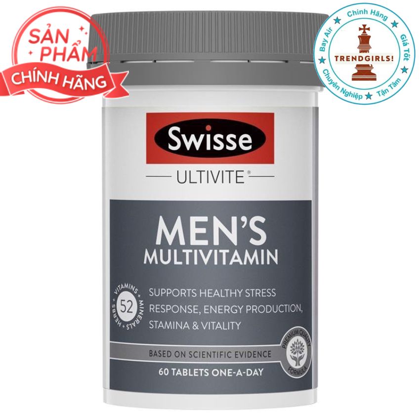 Vitamin Tổng Hợp Cho Nam, Nữ Swisse Men s Women s Ultivite Multivitamin