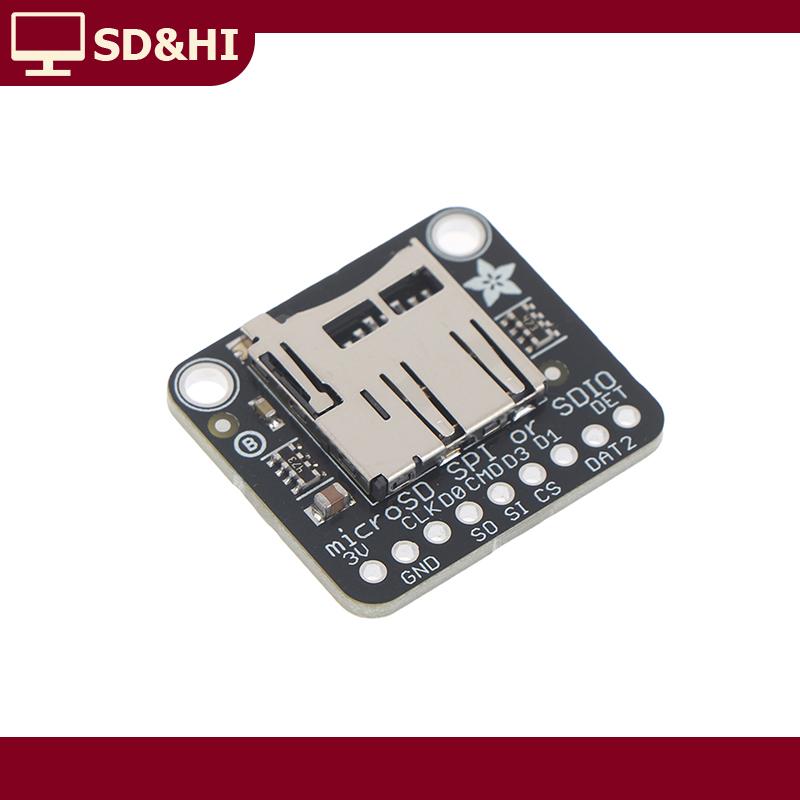 SD&HI 4682 adafruit Micro SD SPI hoặc SDIO thẻ Breakout moudle nhánh Hội Đồng Quản Trị 3V chỉ Giá 77,586 Đồng*Miễn phí vận chuyển