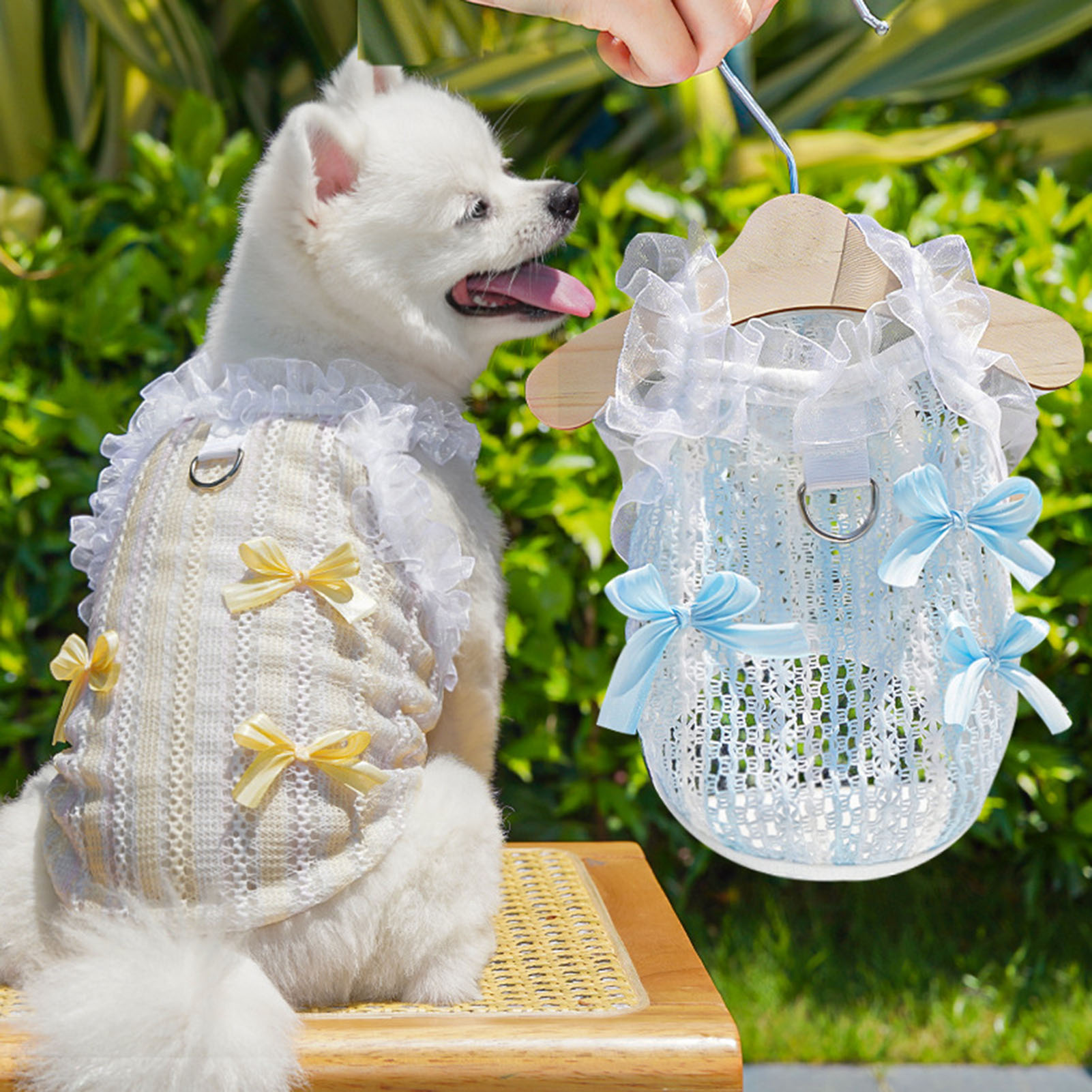 Pet Nước Áo ghi lê cho chó Với thiết kế ren Thoáng Khí quần áo thú cưng Đáng Yêu Ren Bowknot Áo cho thú cưng Cho Nhỏ chó trung bình Mèo Thoáng Khí Mùa Hè Trang Phục Cho Lông của bạn Người Bạn
