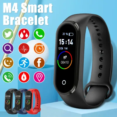 Original New M4 Smart Watch Sports Band Fitness Tracker Motion Waterproof Bracelet For Men Women Smartband