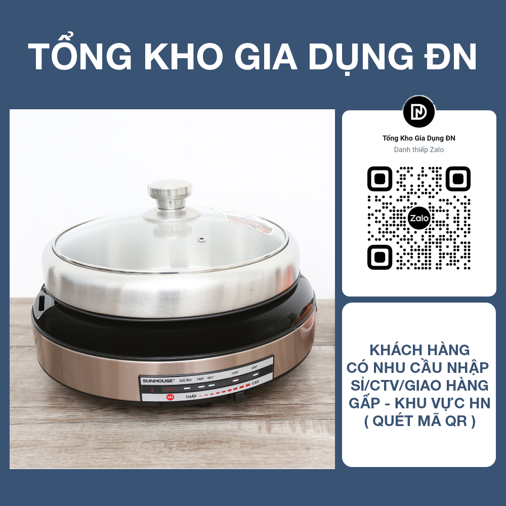 Lẩu điện sunhouse shd4526 - bảo hành 12 tháng