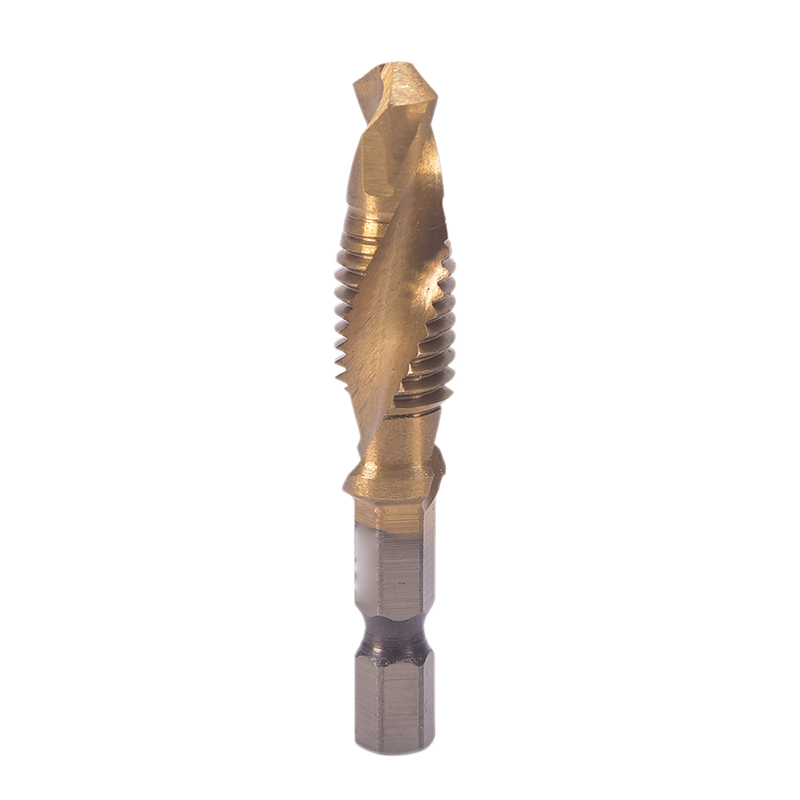 SNA M3-M10 mũi khoan ren bằng tay HSS mạ titan chuôi lục giác mũi khoan hệ mét