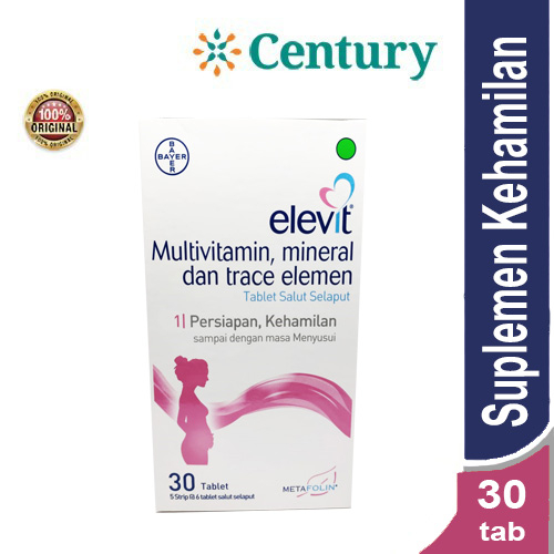 ELEVIT 30 TABLET / SUPLEMEN SEBELUM KEHAMILAN / SUPLEMEN KEHAMILAN