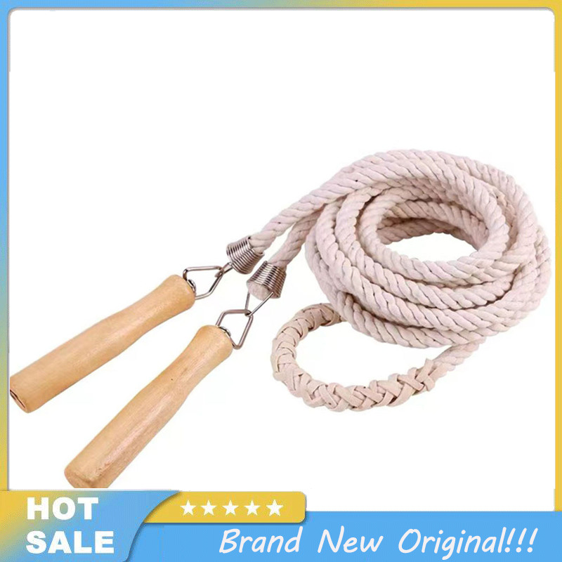 Cuộc sống tốt đẹp 3pcs Bỏ qua dây có tay cầm gỗ hoạt động ngoài trời hà lan dây nhảy cho trẻ em thanh thiếu niên Grown-up 16 ''& 22.9'' & 32.8''