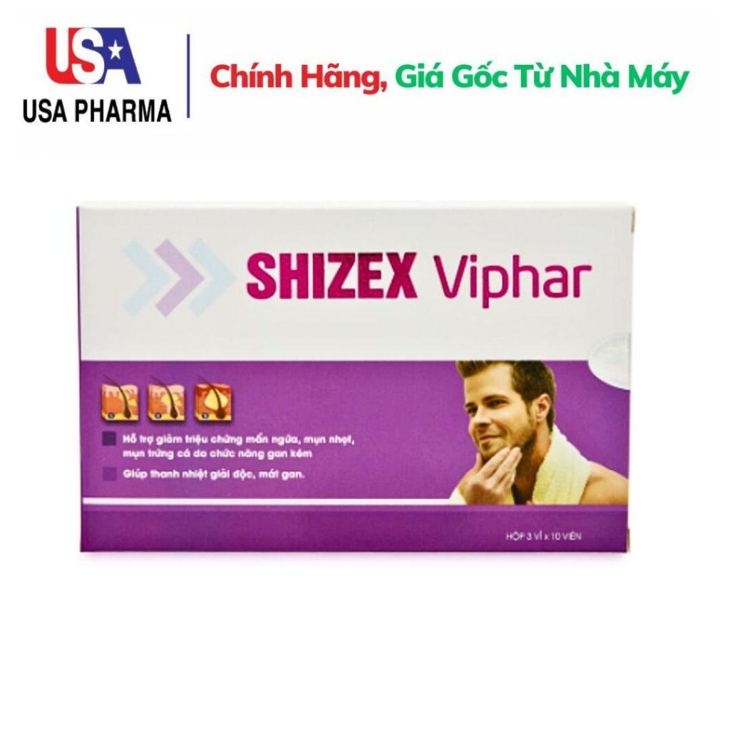 SHIZEX Viphar MT Pharco thảo dượ Giảm mẩn ngứa, Mụn nhọt