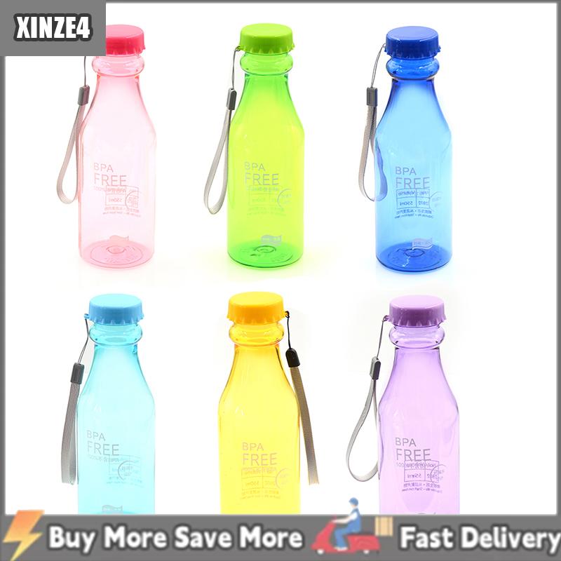 [COD] XINZE4 500ml BPA free xách tay chai nước leakproof Ấm đun nước bằng nhựa cho du lịch