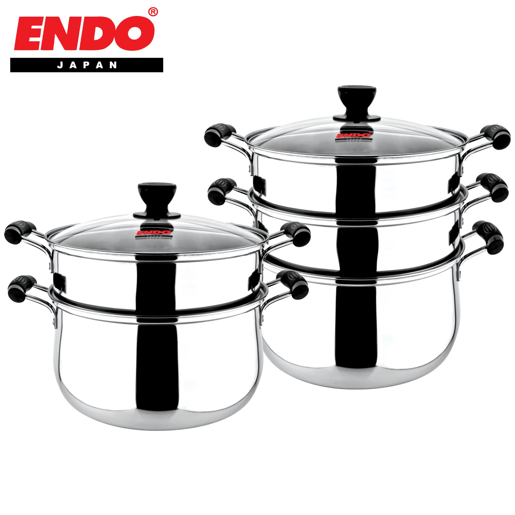 Endo Yukihira 18Cm 3-Ply Saucepan With Lid - Seamless Tsuchimi