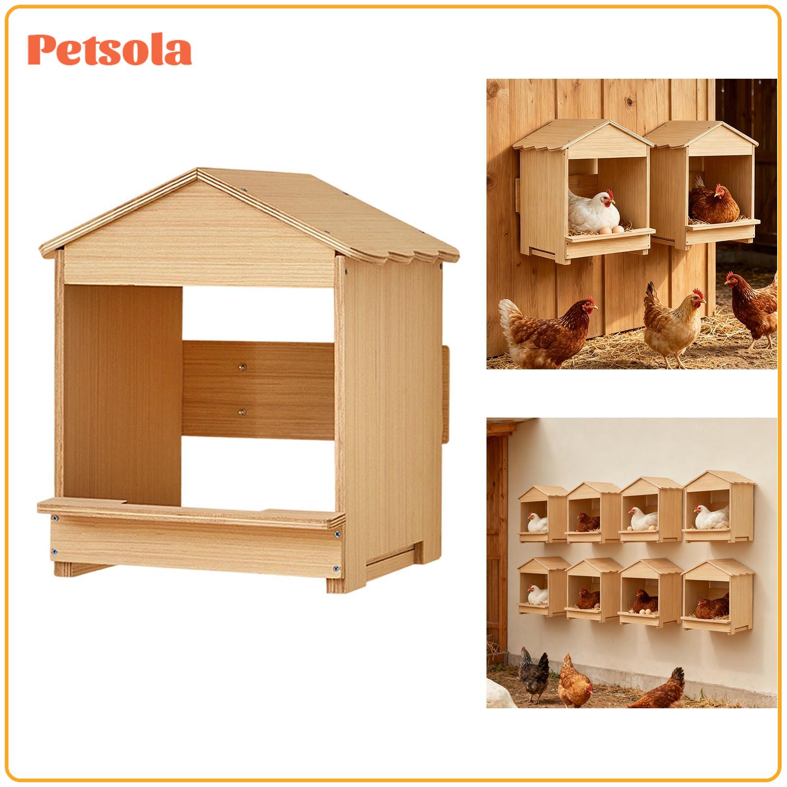 Chicken Nesting Box Easy Egg Collection Protect Eggs Cage Wood for Poultry ราคา 3,237 บาท*ส่งฟรี