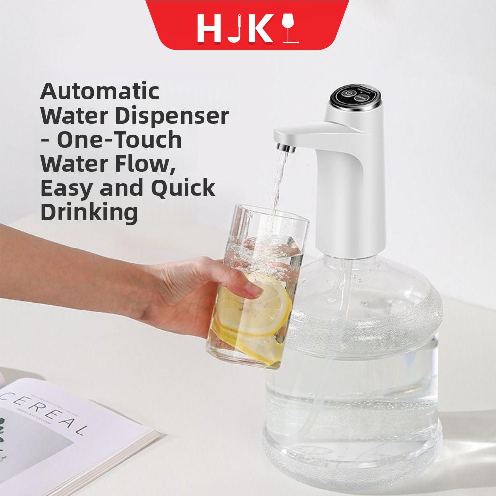 HJKL Tiếng ồn thấp Bình nước uống điện Bơm nhanh hơn Điều khiển bằng nút Máy phân phối nước tự động Phụ kiện đồ uống nhà bếp 5-18,9 lít Máy bơm nước điện Du lịch