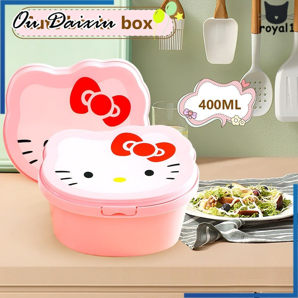 OUDAIXIU Sanrios ข้าวกล่องอาหารกลางวัน Kawaii Cinnamoroll กล่องปิกนิก Melody ของฉัน Kuromi กล่องเบนโตะคุกใต้ดินขนาดใหญ่สำหรับโรงเรียนรอยัล Office1.vn ราคา 22 บาท*ส่งฟรี
