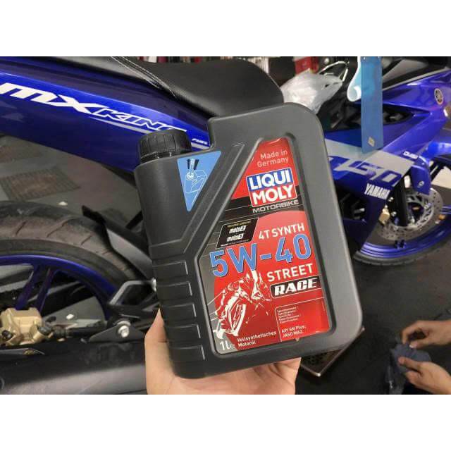 Nhớt Liqui Moly Street Race 5W40 cao cấp cho xe số (1L)