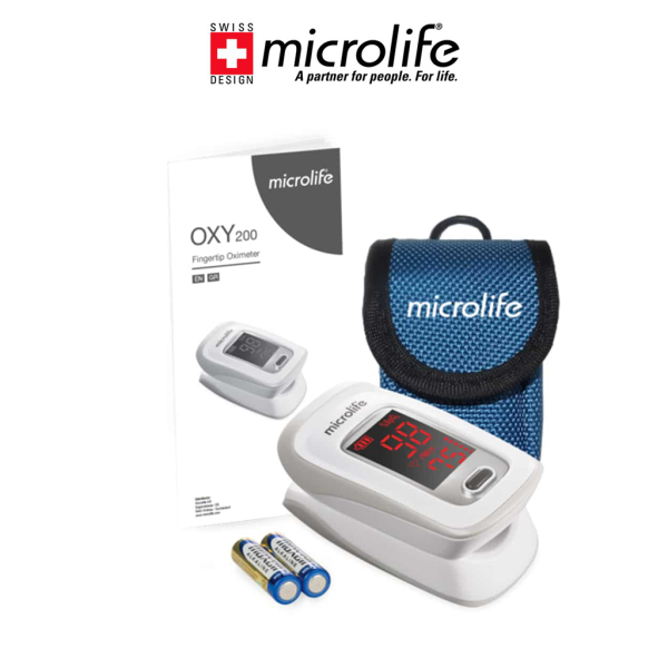 Máy đo nồng độ OXY trong máu và nhịp tim Microlife SPO2 OXY200 - Chính Hãng Thụy Sĩ bán chạy