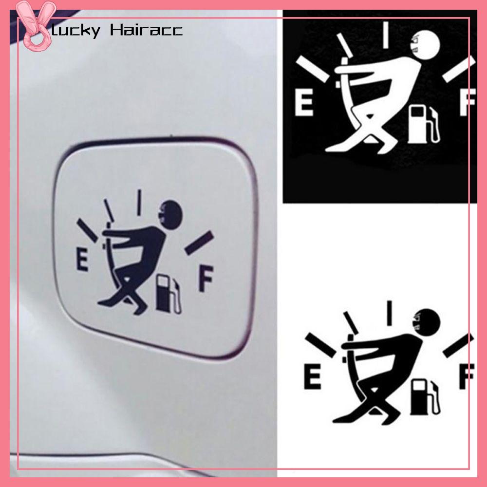 LUCKY HAIRACC Nhãn dán trống Gage Hình dán phản quang xe hơi Phụ kiện ngoại thất Hình dán xe hơi Vui nhộn 1 chiếc Con trỏ nắp bình xăng