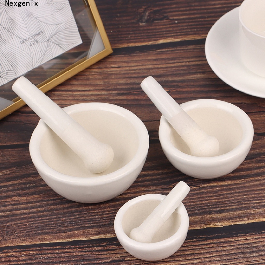Bộ Chày Cối Giã Gia Vị Bằng Sứ 60 / 80 / 100mm