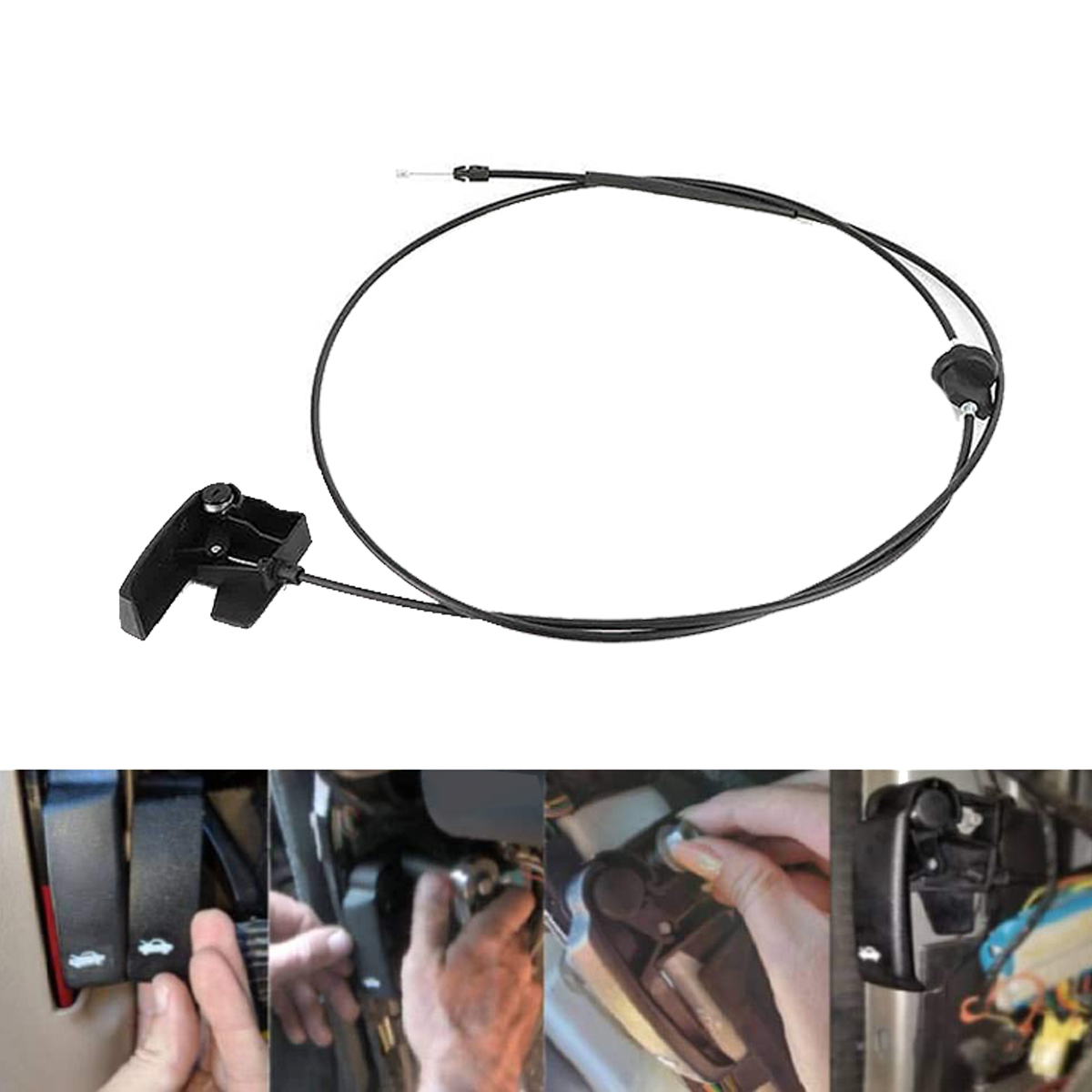 Car Hood Release Cable with Handle 15142953 for 1500 2500 3500 Spare Parts Accessories 15741109