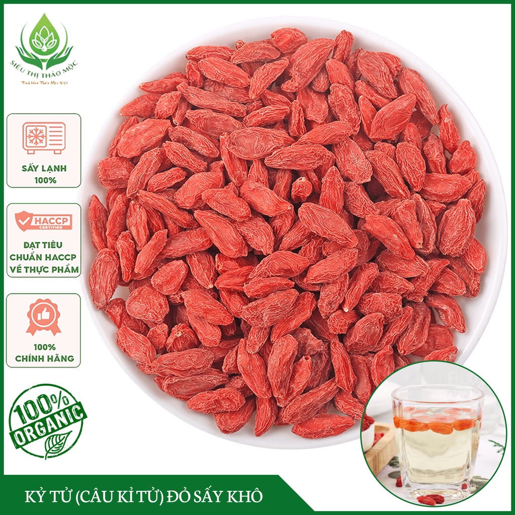   HÀNG LOẠI 1  Kỷ Tử Đỏ  Câu Kỉ Tử  1Kg Sấy Khô Quả To Đỏ Đều Giúp Đẹp Da Bổ Máu Dễ Ngủ Sáng Mắt 