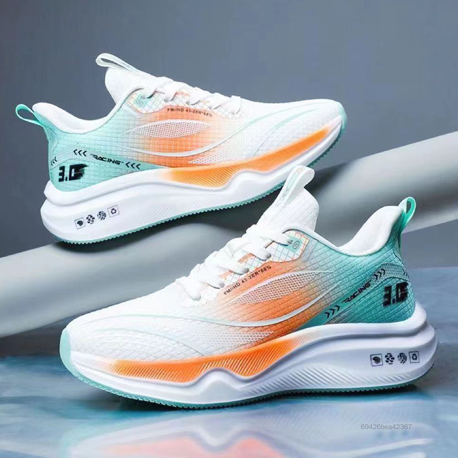 Unisex Sports Casual Sneakers Anti-Slip & thoải mái Giày chạy bộ duy nhất cho tập thể dục PEL-VN - 4