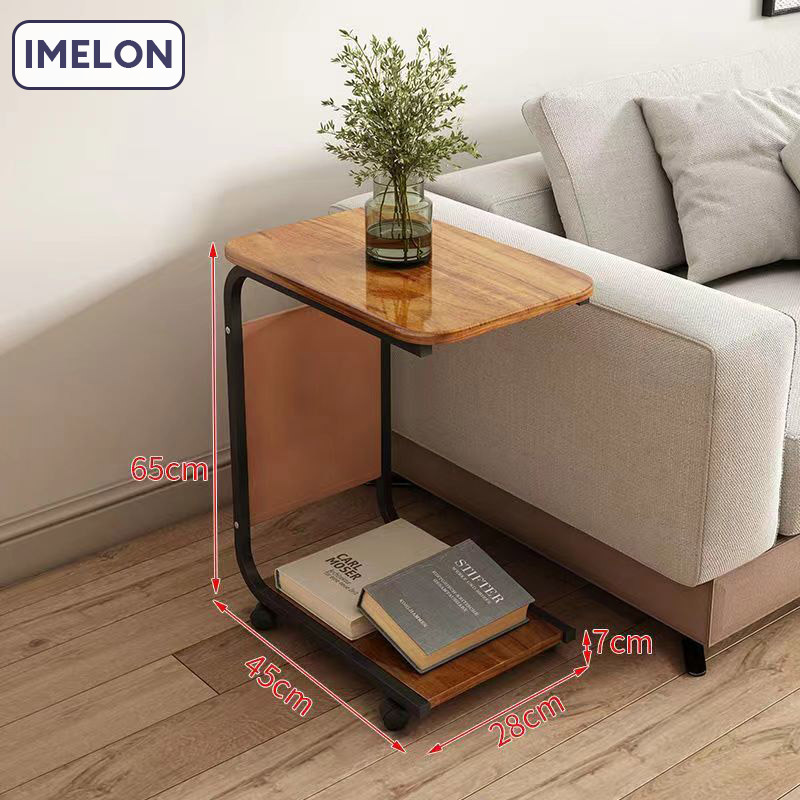 Side table, mobile coffee table, tea table, simple small table, mini corner, small square table, sofa side table, computer table, bedside table