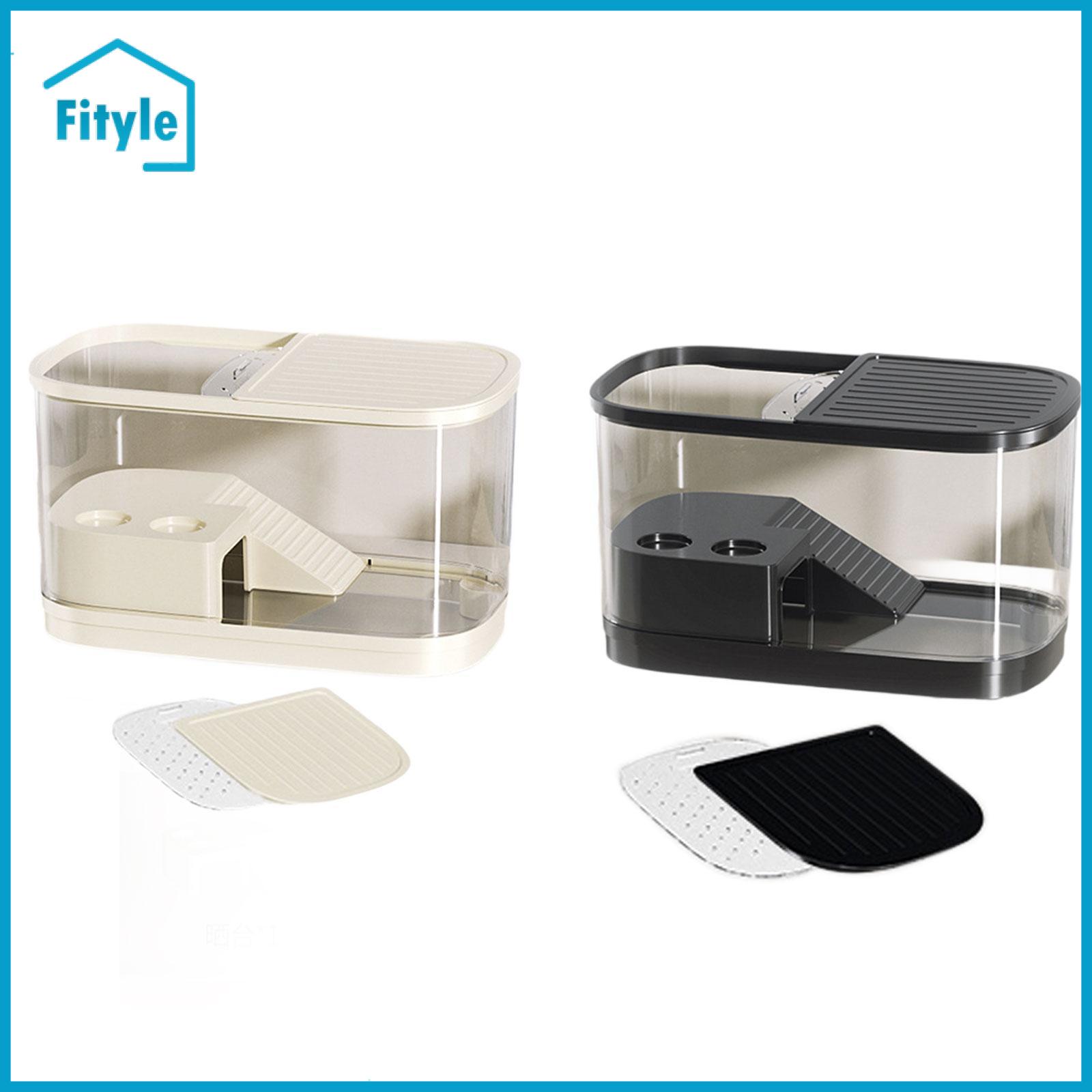 Turtle Tank Turtle Aquarium Sturdy with Covers with Basking Platform for Snake Terrapin Leopard Amphibians Bearded Dragon ราคา 27,908 บาท*ส่งฟรี