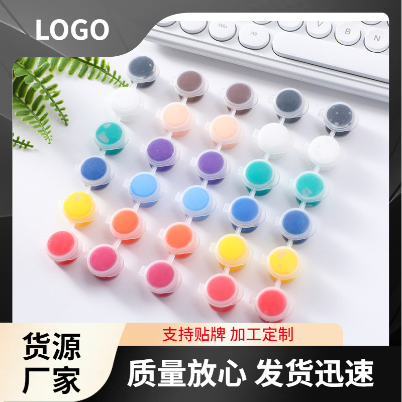 Các Nhà Sản Xuất Cung Cấp Trẻ Em Của Acrylic Sơn 12 Màu Sắc 6 Xiêm Sinh Viên Nghệ Thuật Sơn Màu Thạch Cao Búp Bê Sắc Tố Dải