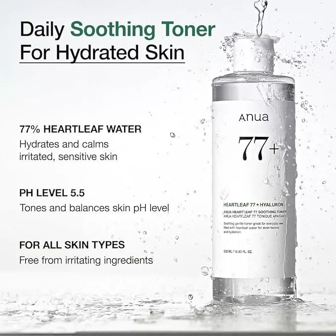 Toner Diếp cá dưỡng ẩm làm dịu Heartleaf 77% Soothing Toner