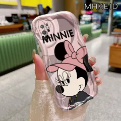 MHKEID Casing Hp Xiaomi POCO M3 Pro 4G POCO M3 Pro 5G Redmi Note 10 5G Note 10T 5G Note 10 Pro Max Note 11 SE 5G Case Pola kartun baru Mickey Minnie yang lucu transparan Silikon Softcase Casing pelindung lensa Kesing