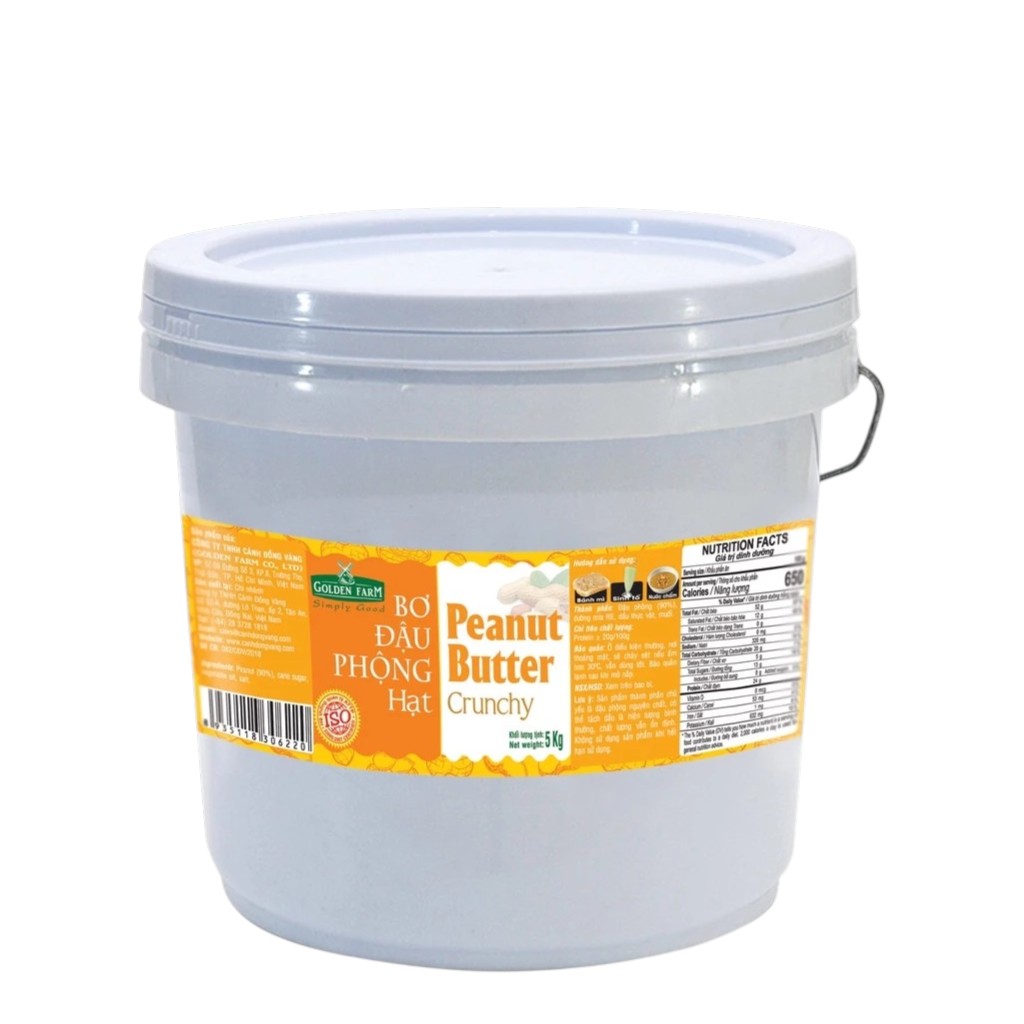 Bơ đậu phộng Golden Farm - HẠT 5KG