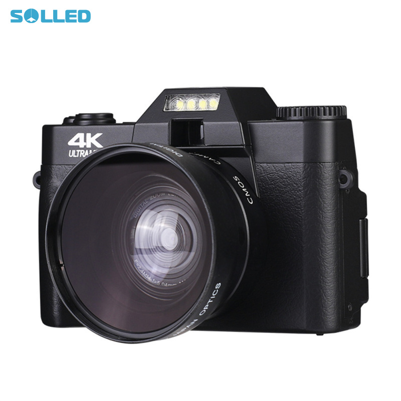 Professional WiFi Digital Camera 4K Camcorder 3.0 180° Flip Screen Selfile Digital Webcam For Beginners Travel ราคา 4,882 บาท*ส่งฟรี