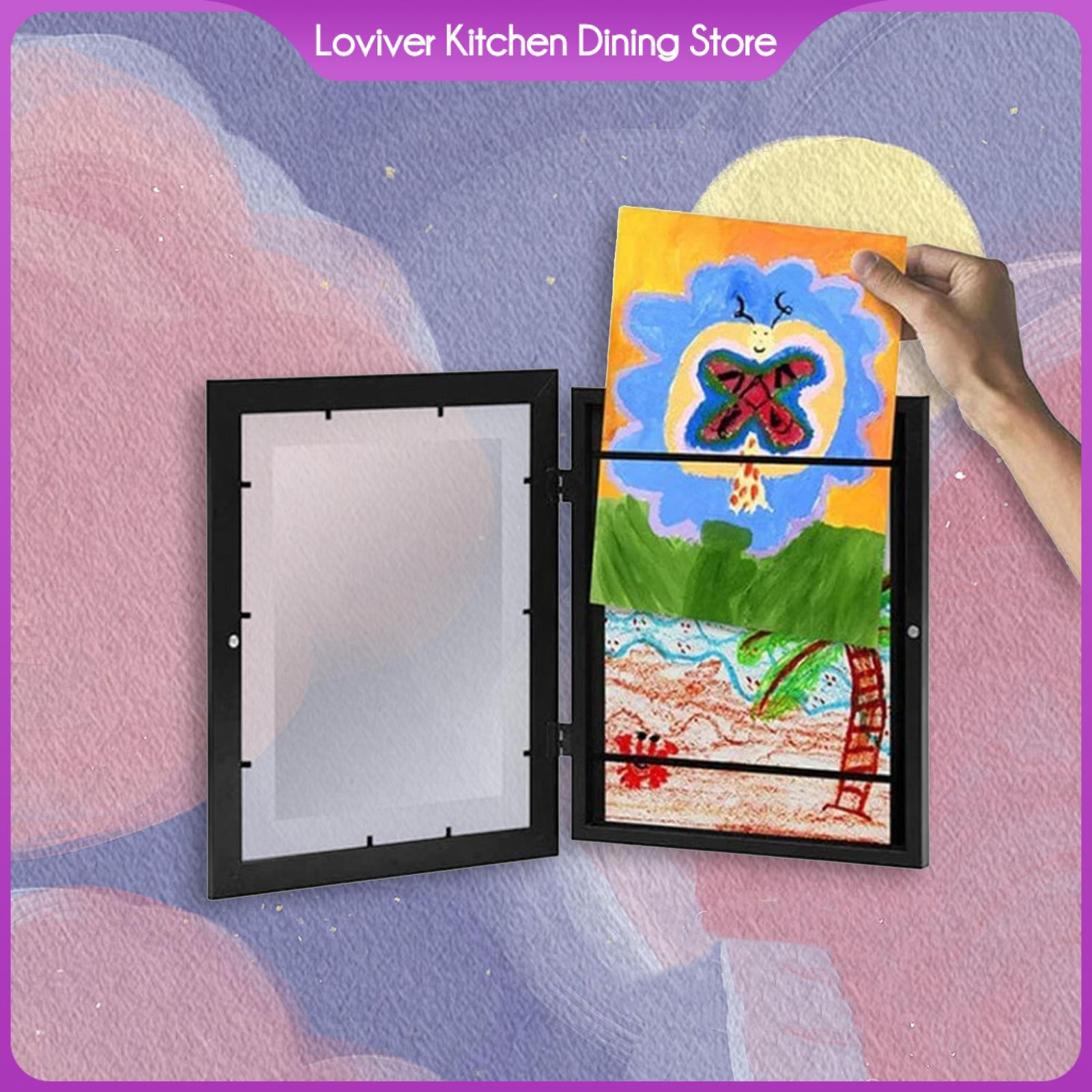 Loviver 11.7x16.5inch Kids Artwork Frame Wall Mount Multifunctional Storage Frame