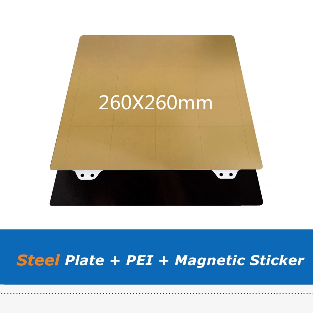 260*260mm 10.2inch tấm thép PEI Sticker B Side miếng ghép nam châm cho geeea20/a20m/a20t/tron xy 2 Pro 3D bộ phận máy in