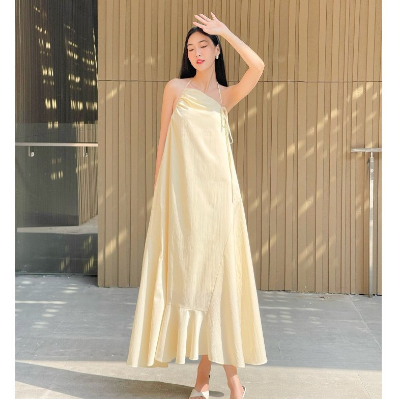 Joven đầm maxi cecilia dáng cổ yếm xoè rộng nhẹ nhàng trẻ trung