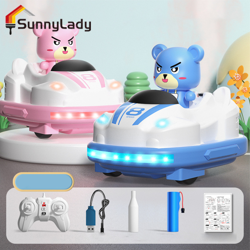 Q180 RC Bumper Cars 2.4G Remote Control Battle Bumper Cars With Lights Music RC Cars Toys Xmas Gifts For Boys Girls ราคา 816 บาท*ส่งฟรี