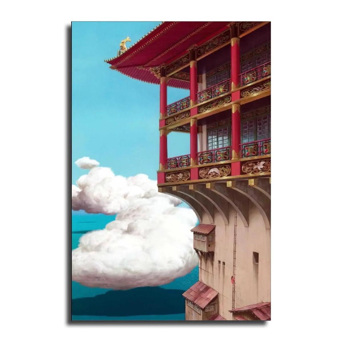 Poster Tranh Vải Canvas Studio Ghibli Spirited Away Bath House Key - Tranh Nghệ Thuật Hiện Đại Trang