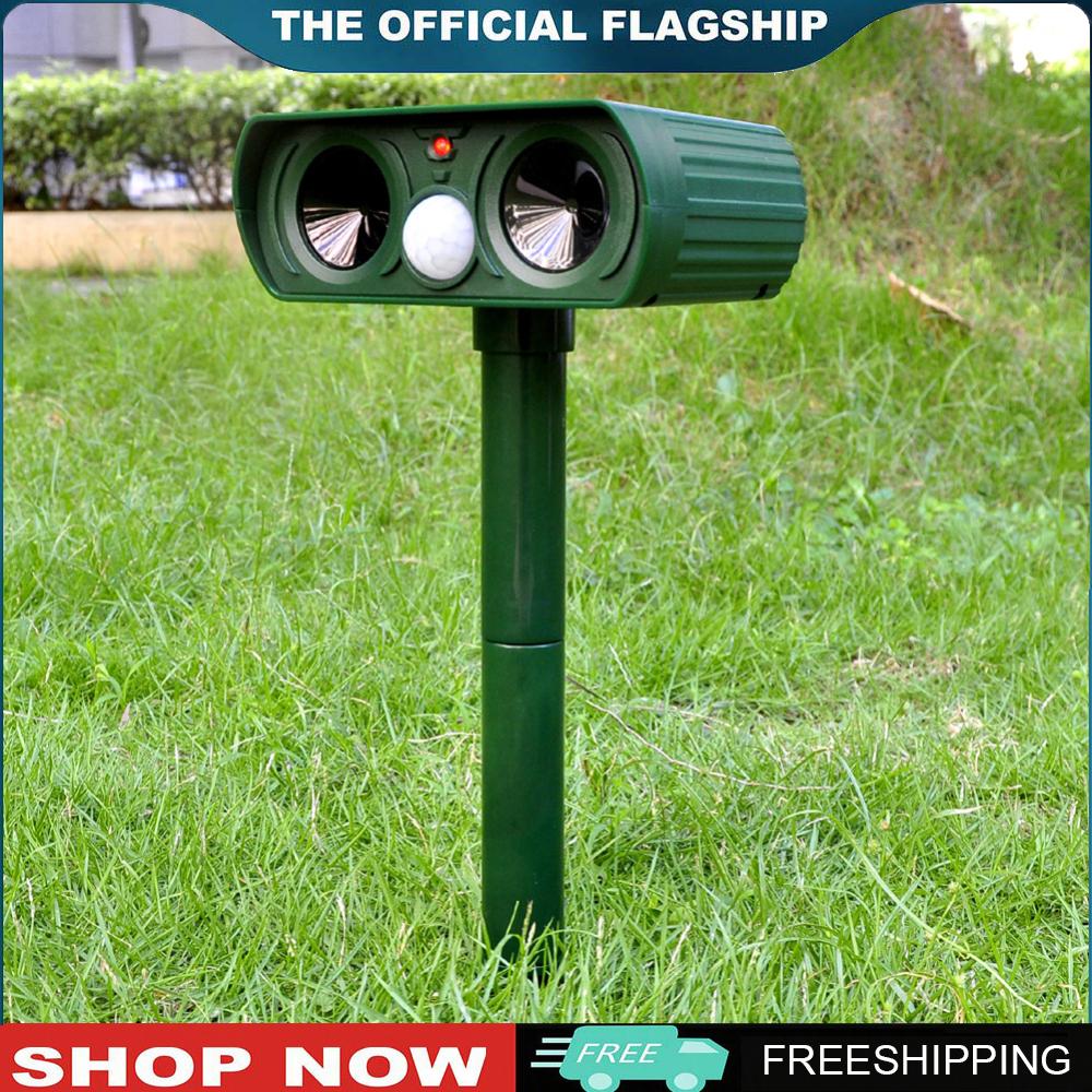 [BONDRE9]เครื่องไล่สัตว์อัลตราโซนิกกันน้ำพลังงานแสงอาทิตย์สำหรับสวนและบ้านใช้งานยาวนานและประหยัดพลังงาน ราคา 217 บาท*ส่งฟรี