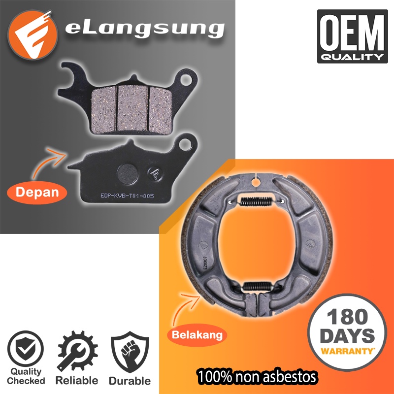 Kampas Rem Vario Set Depan Belakang Vario 150 125 110 Tahun 2010-2017 BERGARANSI 180 Hari - eLangsung Harga 53,726 rupiah*Gratis Ongkir