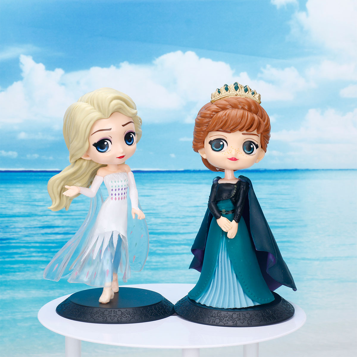 【Trending in Fashion】 15cm New Q Posket Frozen Queen Princess Elsa Anna Figure Model Toys Cake Figure Dolls S Home Decor Birthday S