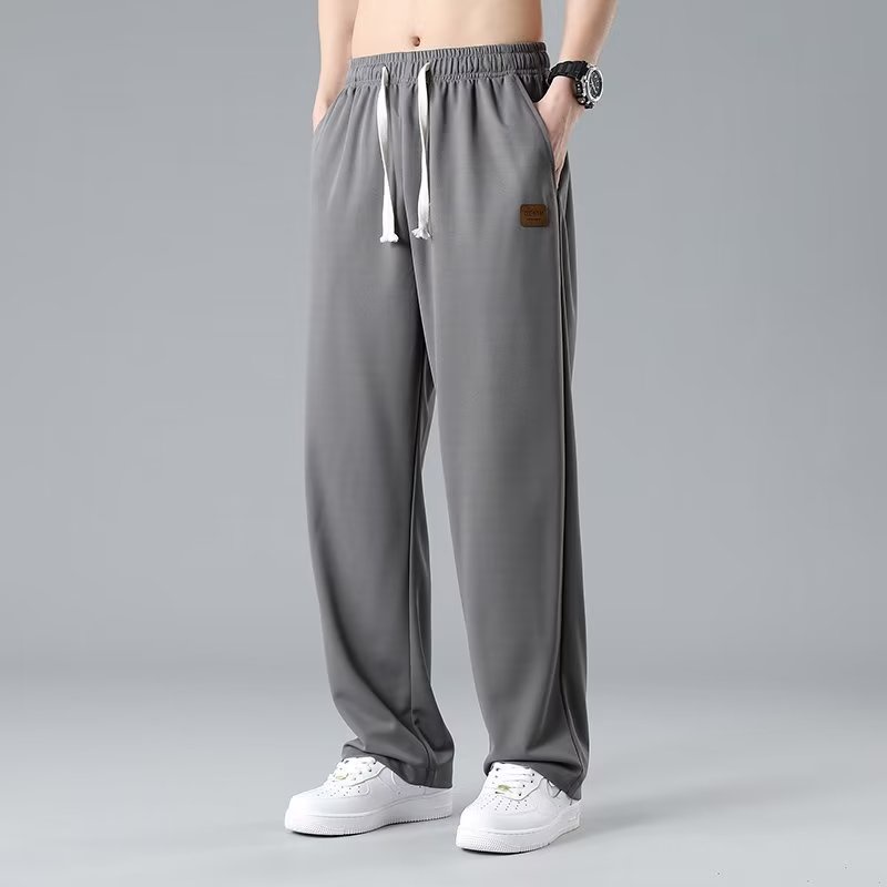 COD Hàng có sẵnM-5XL Bộ đồ thể thao ống rộng rộng thùng thình OOTD thời trang dành cho nam và nữ Quần thể thao dáng rộng dáng rộng đến mắt cá chân thường ngày cho cả nam và nữ Quần thường cỡ lớn màu trơn IOJ - 4