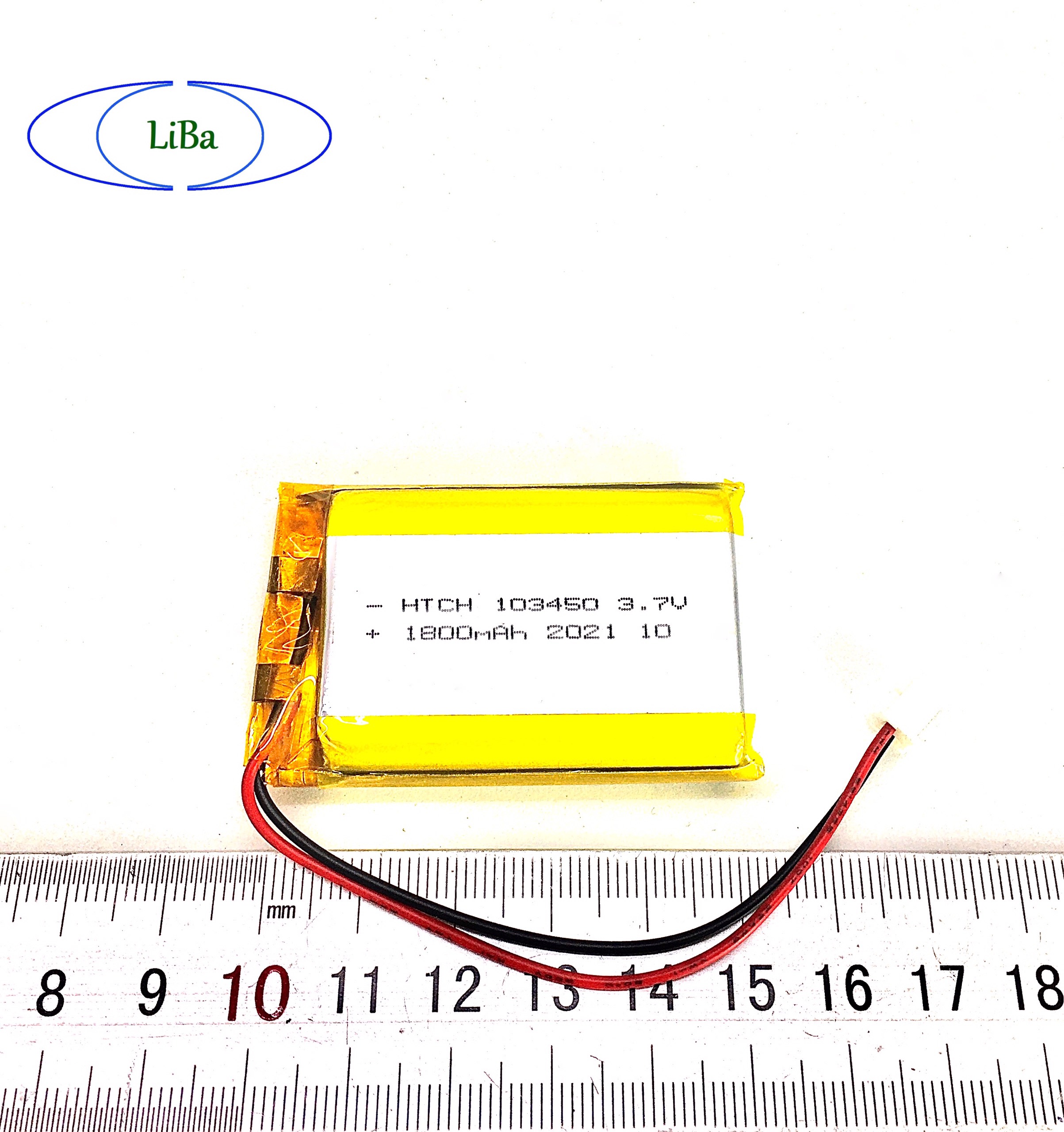 Pin lithium polyme 3.7v 1800mah 103450 - liba