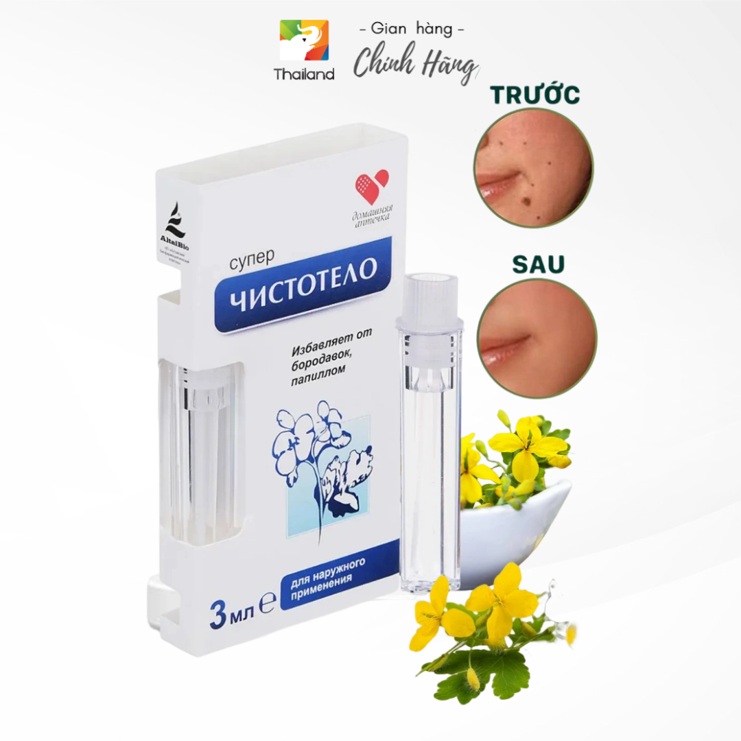 Gel tẩy nốt ruồi dvelinil nga tẩy nốt ruồi, mụn cơm, mụn cóc, mụn thịt nga