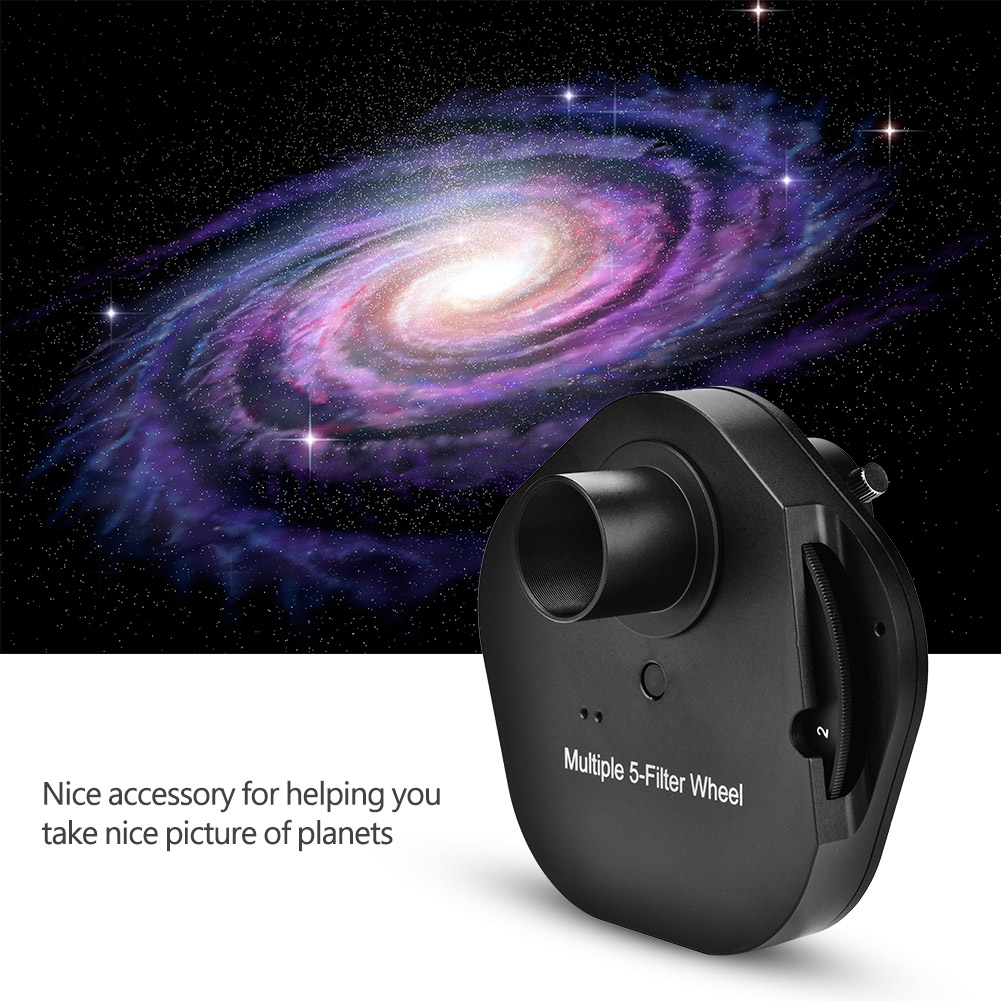 1.25inch Eyepiece 5 Position Manual Filter Wheel T2 Mount Camera Adapter for Telescopes Presyo 3,024 Piso*Libreng Shipping