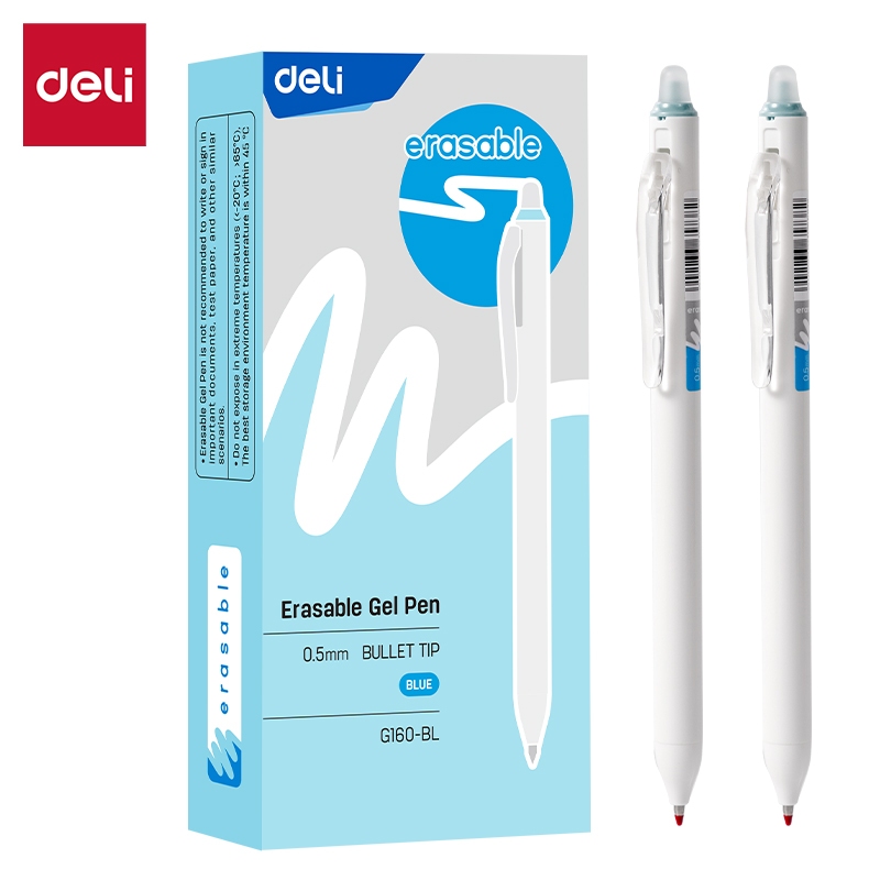 Deli 0.5mm Erasable Gel Pen Smooth Writing EG160