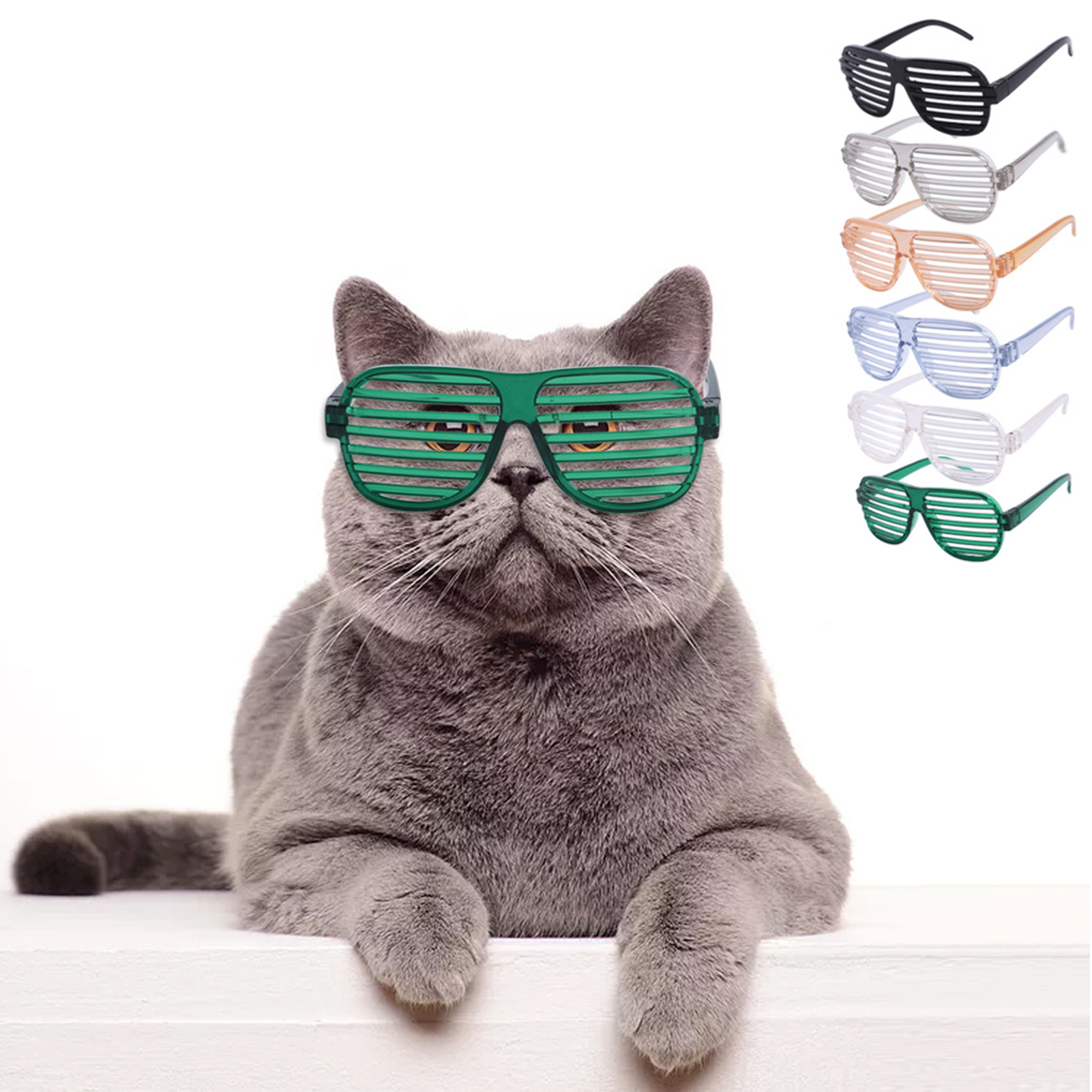 Pet country Pet Eyeglasses Shutters Design Decorative PP Stylish Sunglasses Photography Prop for Party Unique Glasses Lovely