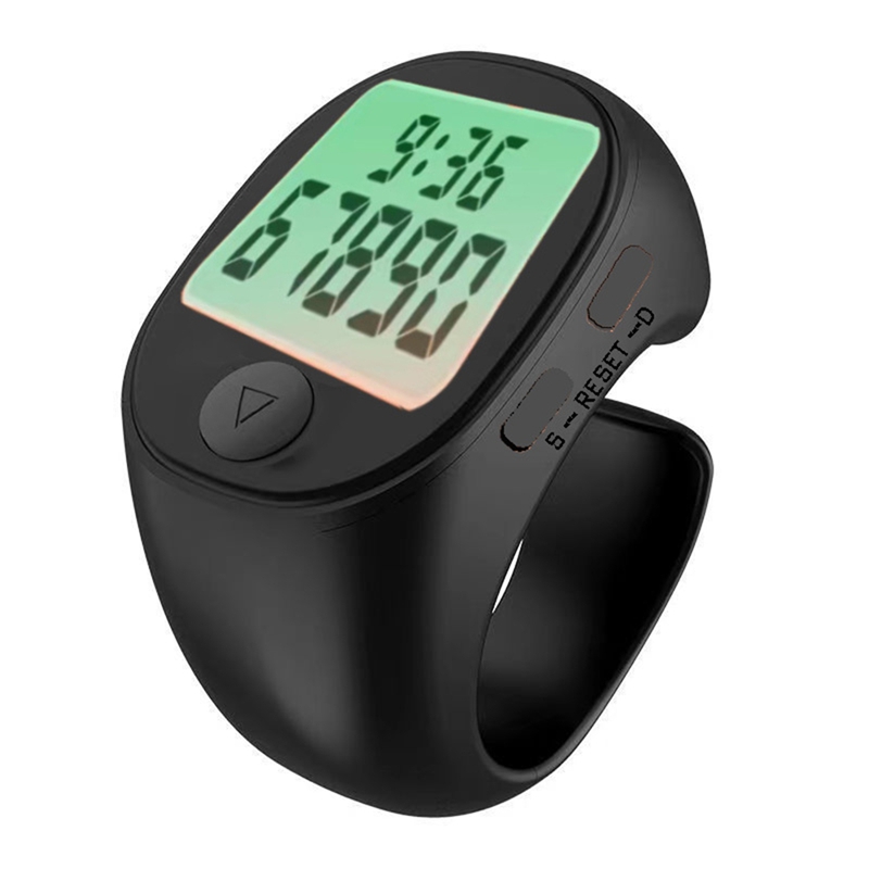 Special LCD Digital Counter Smart Electronic Muslims Tasbeeh Finger Counter for Prayer Time Reminder Waterproof - 2