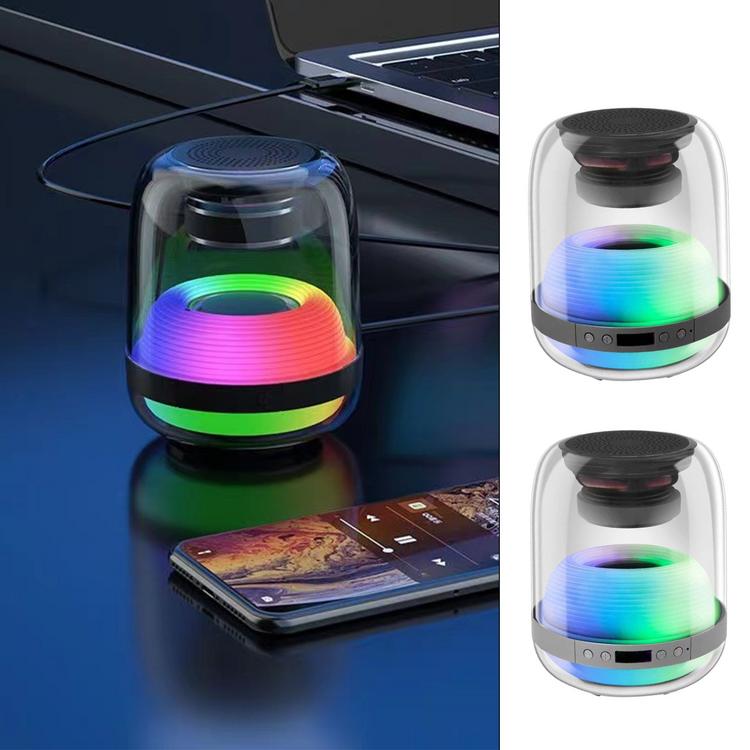 Outdoor Speaker Mini Speaker Small Portable Wireless Speaker with HD Sound and Colorful RGB Lights Lightweight Speaker comfy