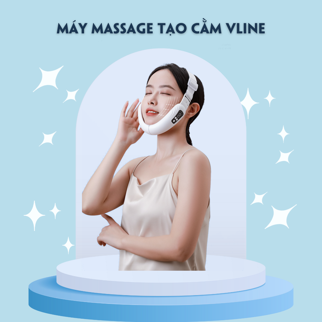 Máy massage tạo cằm chữ V nâng cơ mặt giảm béo mặt giảm nọng cằm làm săn chắc da mặt máy làm đẹp tạo cằm vline