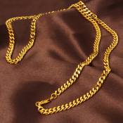 Pawnable 24K Gold Necklace for Men - Hypoallergenic Chain